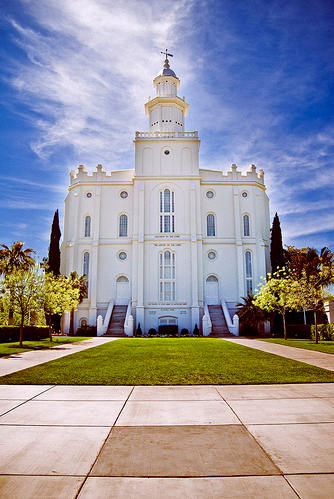 The LDS Temple in Saint George Utah