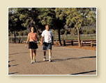 A Couple Taking a Walk in Pinion hills